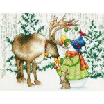 (image for) Ornamental Reindeer Counted Cross Stitch Kit